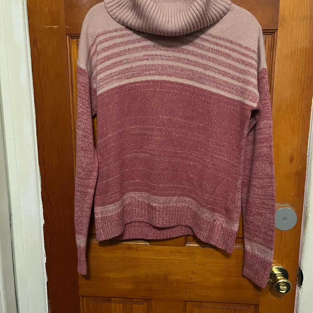 DKNY Women's Rose and Mauve Cowl Neck Sweater